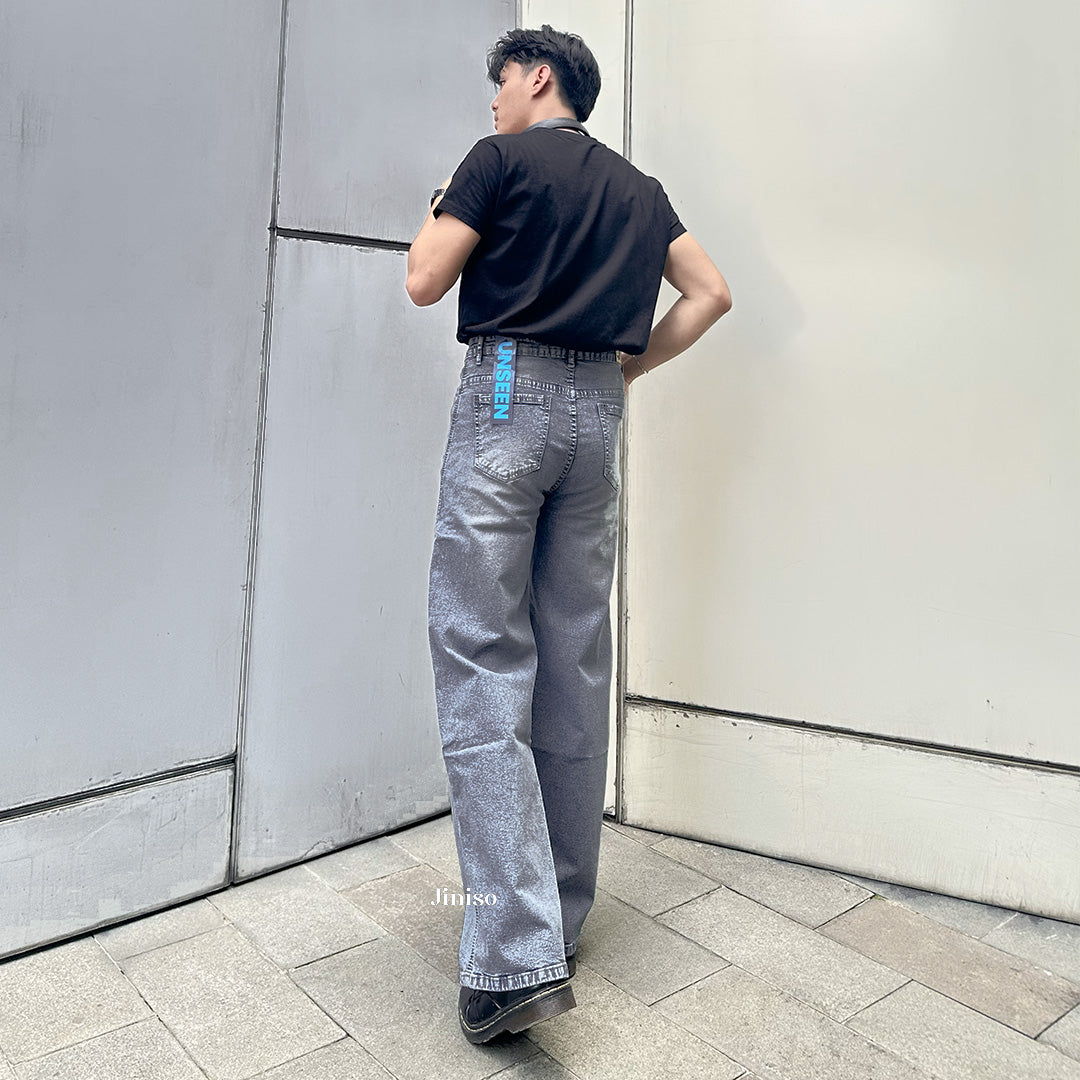 JINISO - Straight Jeans Loose Stretch Pria 835