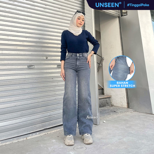 JINISO - Highwaist Straight Jeans Loose Stretch 835 UNSEEN