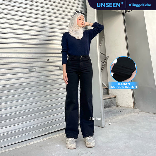 JINISO - Highwaist Straight Jeans Loose Stretch 836 UNSEEN