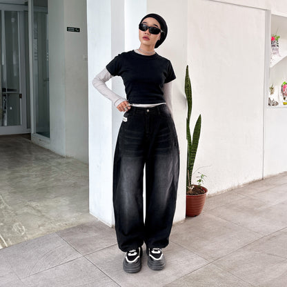 JINISO - Highwaist Barrel Jeans 881 ATTENTION