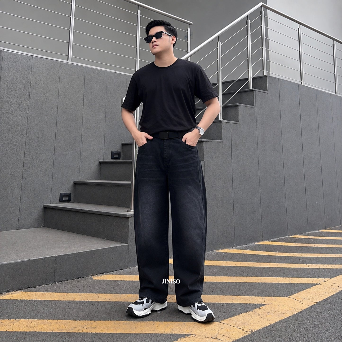 JINISO Barrel Jeans Pria 881