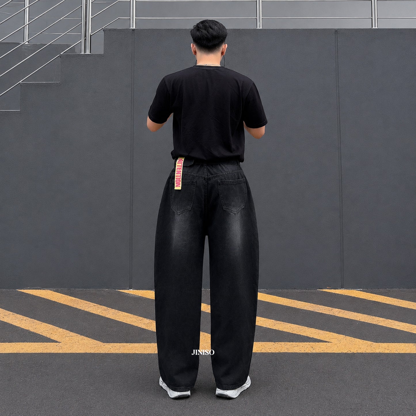 JINISO Barrel Jeans Pria 881