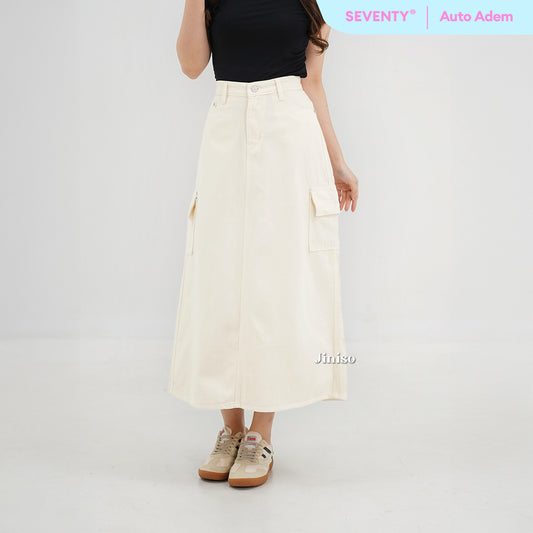 JINISO - Highwaist Rok Cargo Jeans Panjang 984 SEVENTY