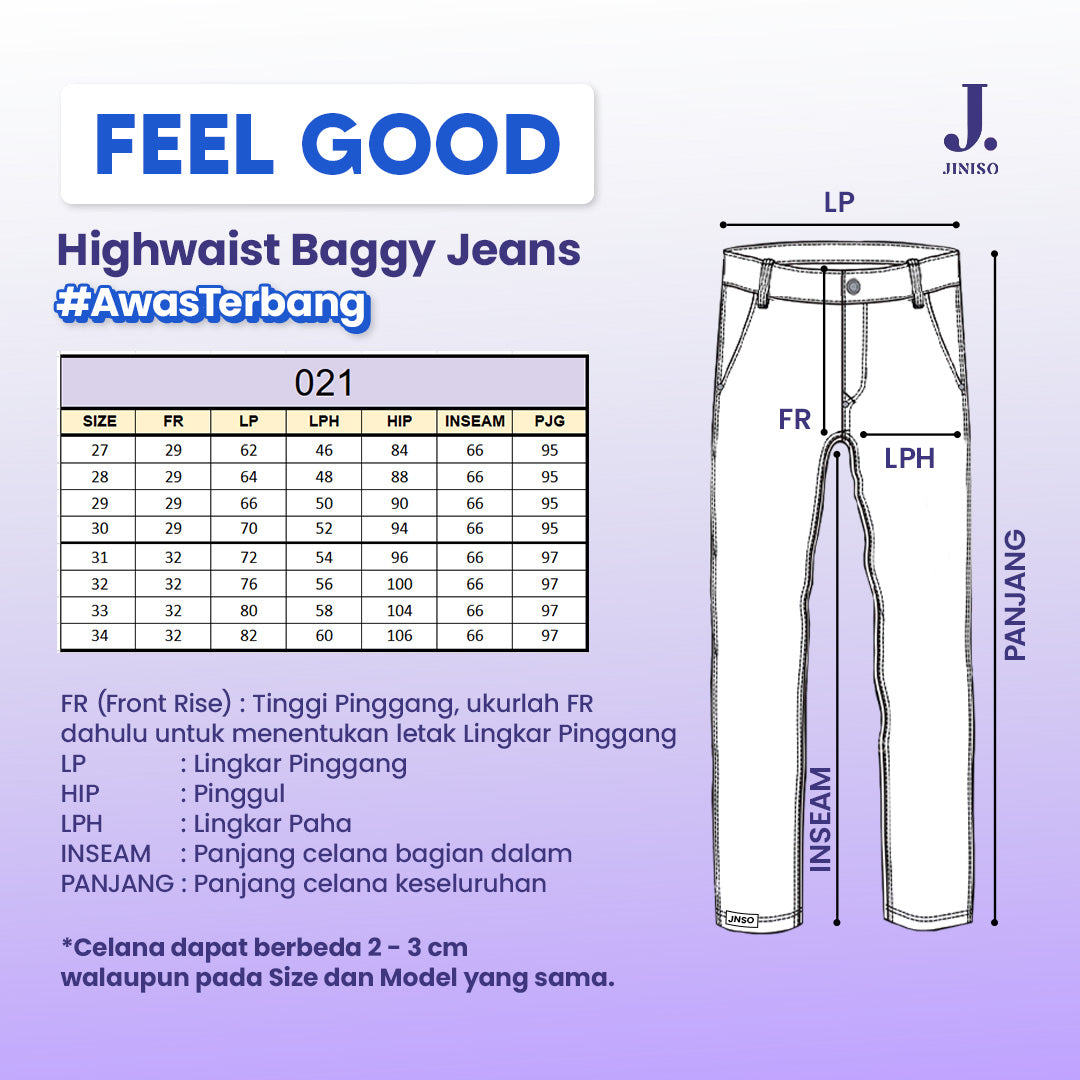 JINISO - Highwaist Boyfriend Jeans 021 FEEL GOOD
