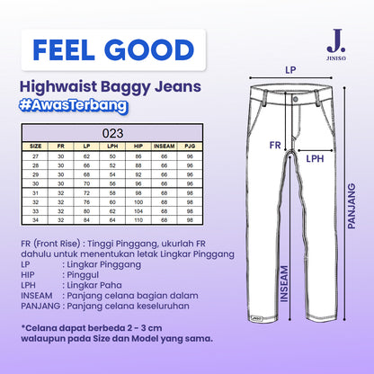 JINISO - Highwaist Boyfriend Jeans 023 FEEL GOOD