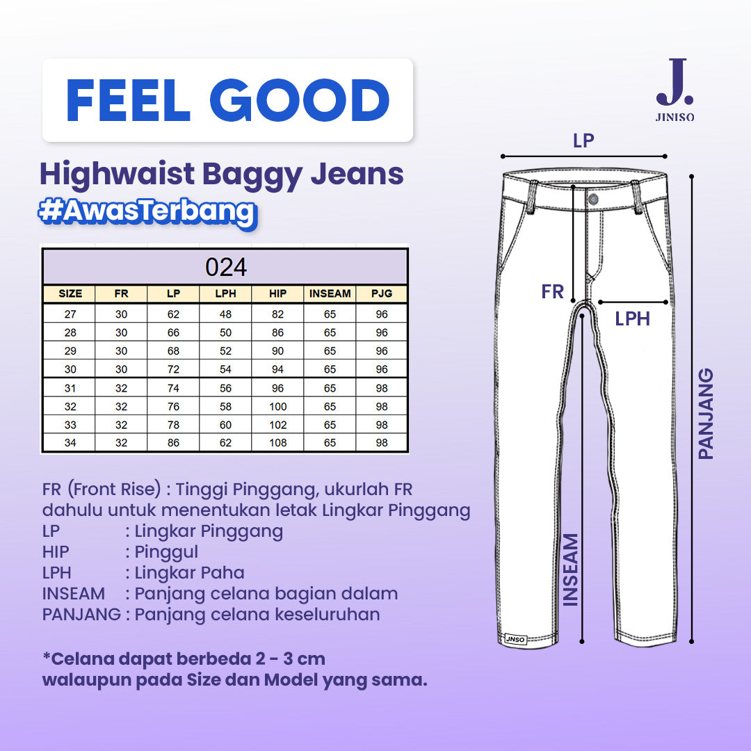 JINISO - Highwaist Boyfriend Jeans 024 FEEL GOOD