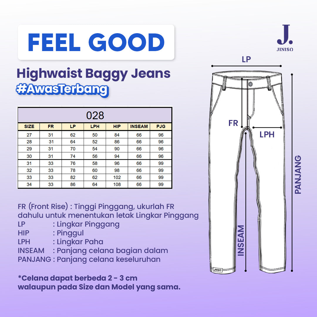 JINISO - Highwaist Boyfriend Jeans 028 FEEL GOOD