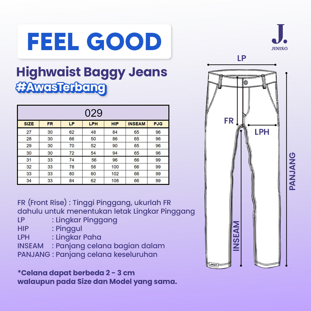 JINISO - Highwaist Boyfriend Jeans 029 FEEL GOOD