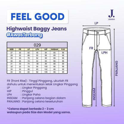 JINISO - Highwaist Boyfriend Jeans 029 FEEL GOOD