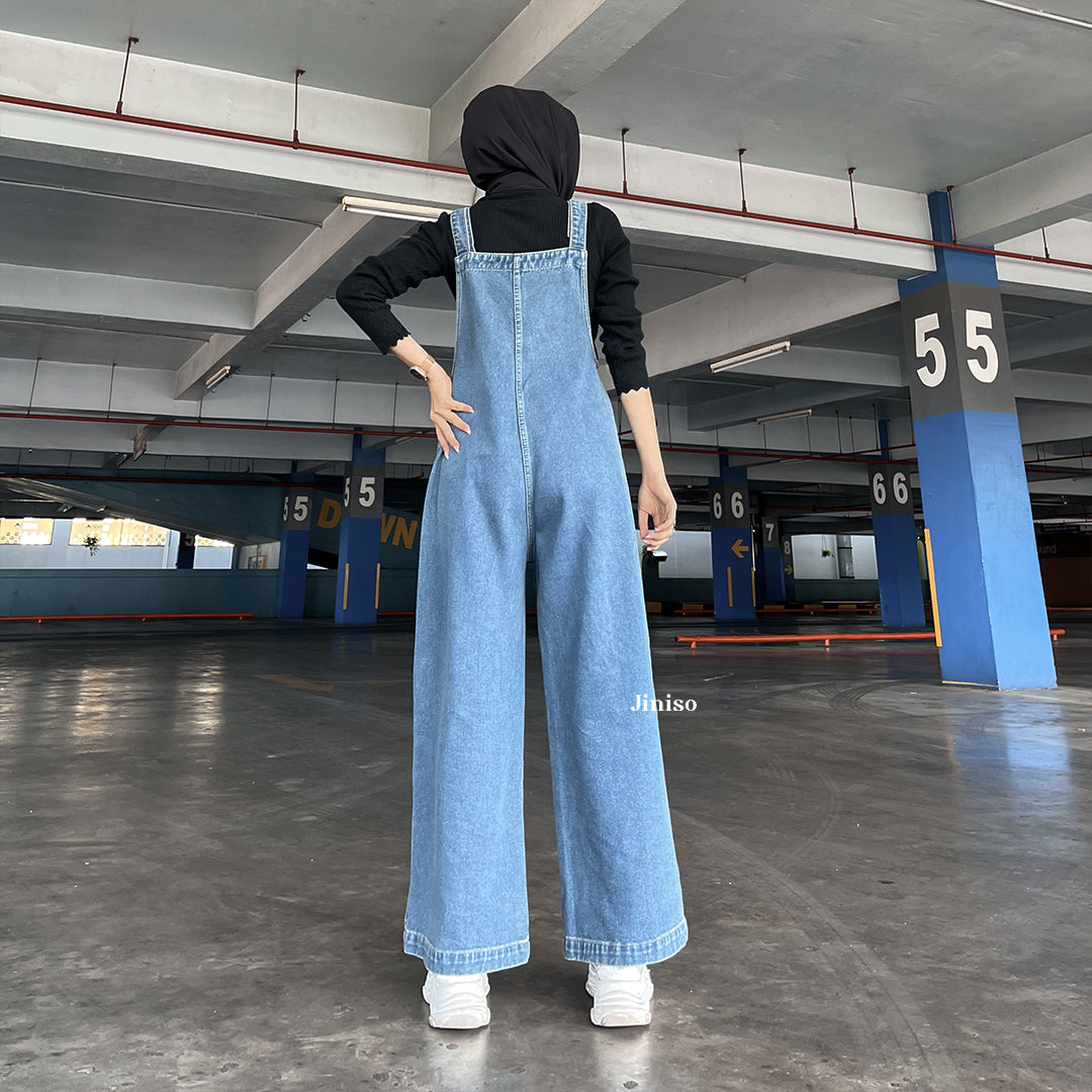 JINISO - Jumpsuit 102 Overall Celana Jeans Panjang 2 Pocket