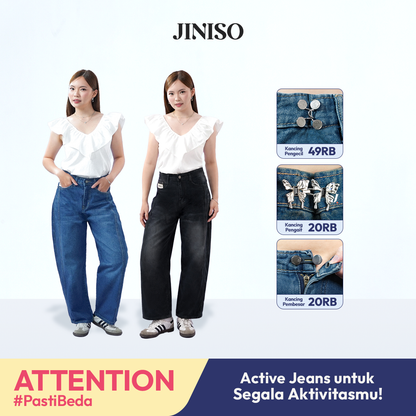 JINISO - Highwaist Barrel Jeans 881 ATTENTION