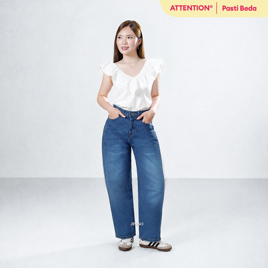 JINISO EVERYDAY - Highwaist Barrel Jeans 880 ATTENTION