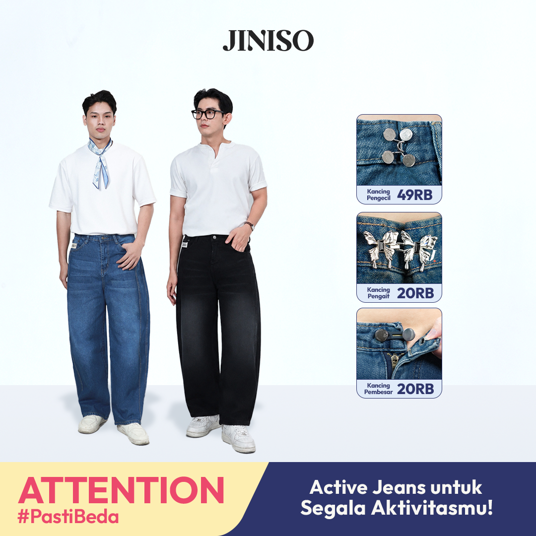 JINISO Barrel Jeans Pria 881