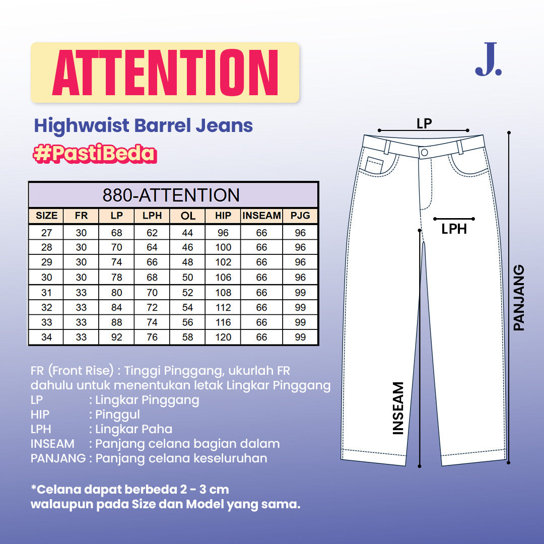 JINISO Barrel Jeans Pria 880
