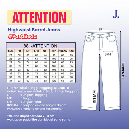 JINISO Barrel Jeans Pria 881