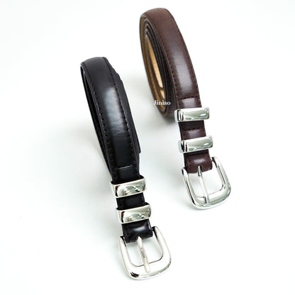 JINISO - Ikat Pinggang Buckle Leather Belt Jeans Unisex