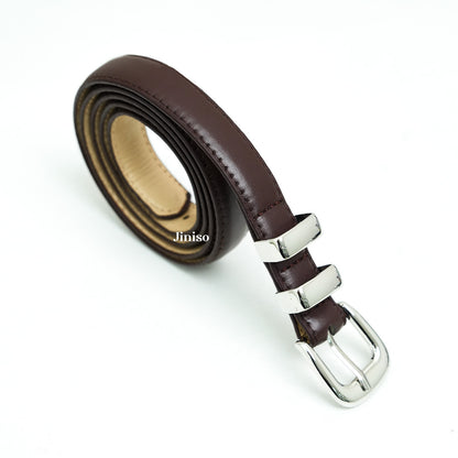 JINISO - Ikat Pinggang Buckle Leather Belt Jeans Unisex
