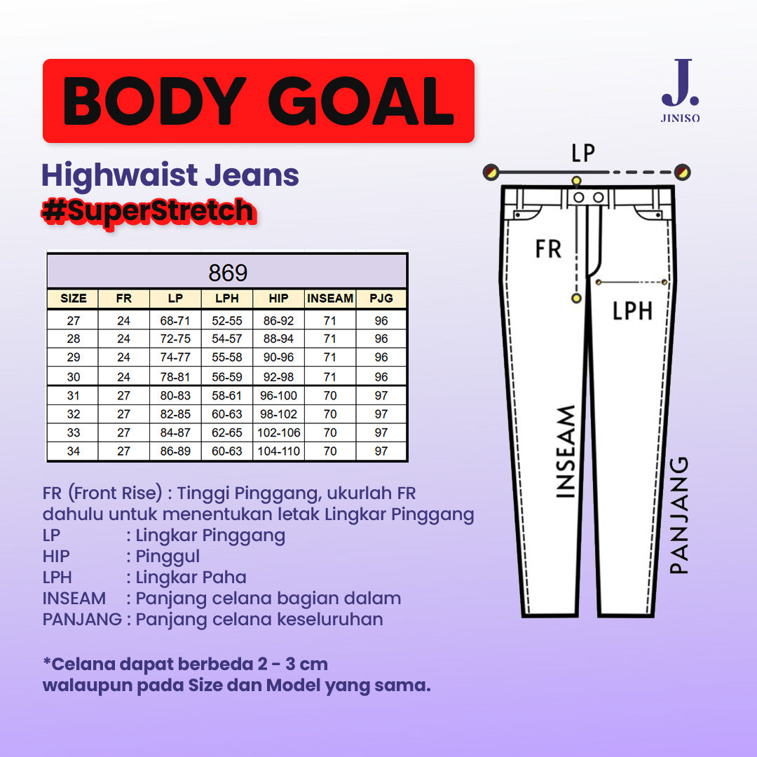 JINISO - Highwaist Jeans 869 BODY GOAL