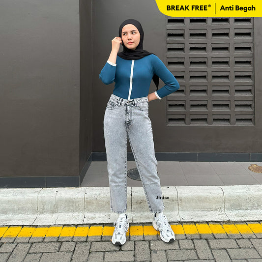 JINISO - Highwaist Mom Jeans 360 BREAK FREE