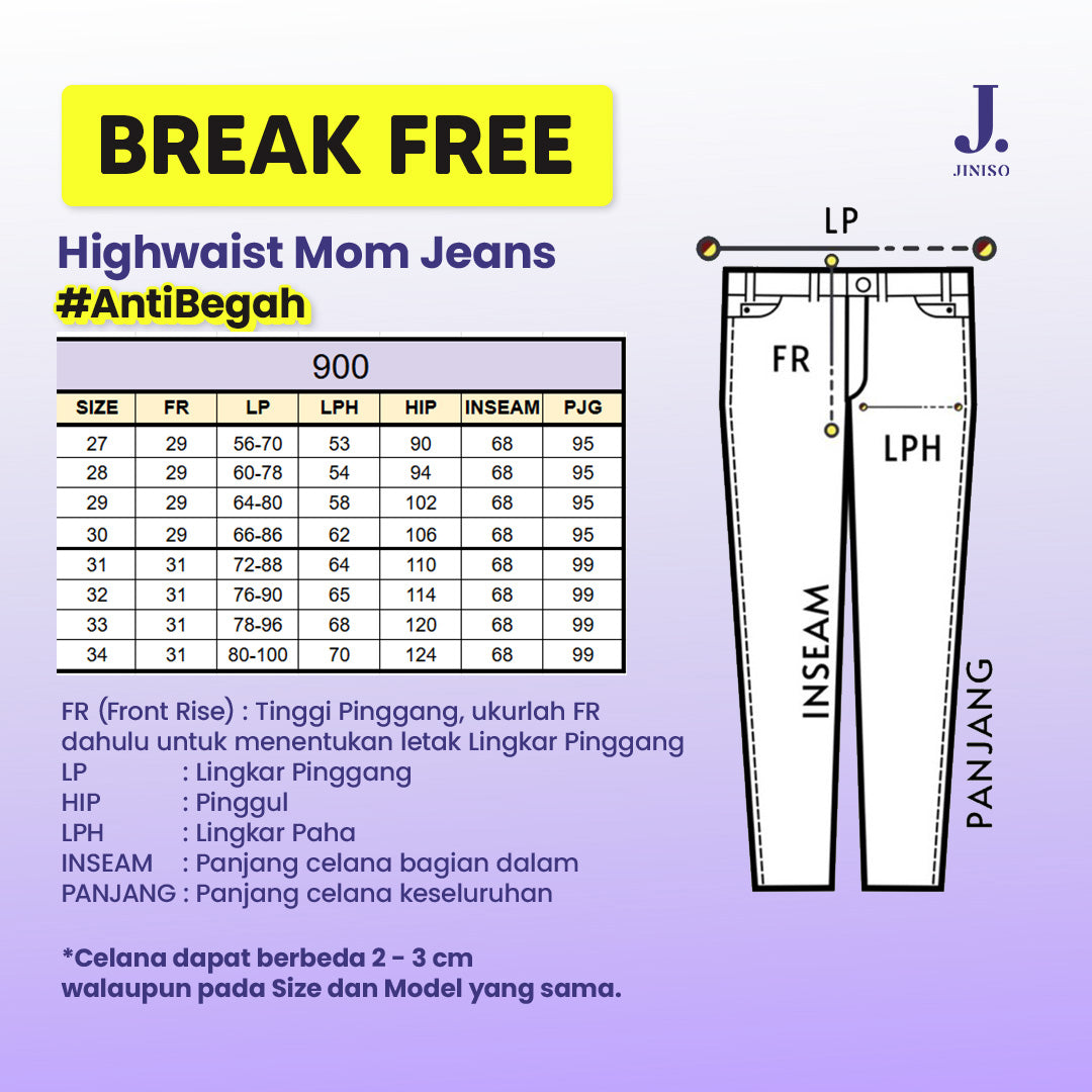 JINISO - Baggy Mom Jeans 900 BREAK FREE