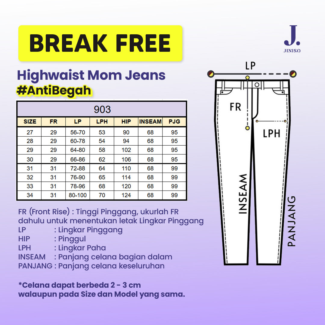 JINISO - Baggy Mom Jeans 903 BREAK FREE