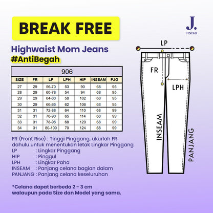 JINISO - Baggy Mom Jeans 906 BREAK FREE