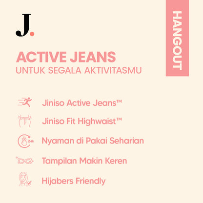 JINISO - Ultra Highwaist Cutbray Stretch Jeans 611 HANGOUT