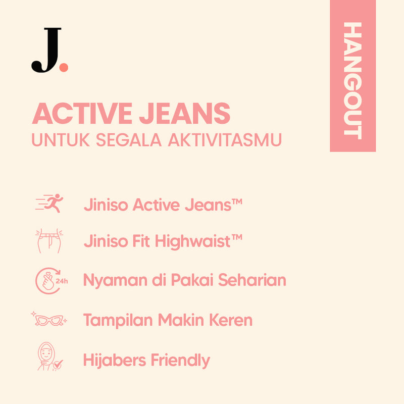 JINISO - Highwaist Stretch Cutbray Jeans HANGOUT
