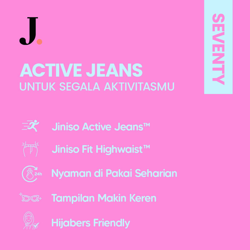 JINISO - Highwaist Rok Slit Jeans Panjang 973 SEVENTY