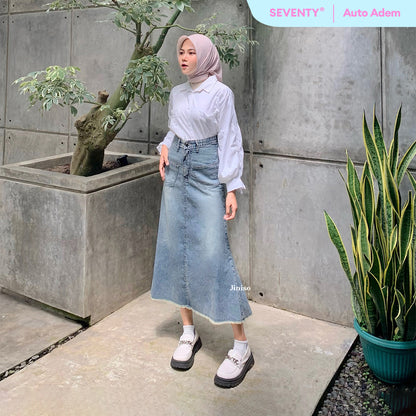 JINISO - Highwaist Rok Mermaid Jeans Panjang 906 SEVENTY