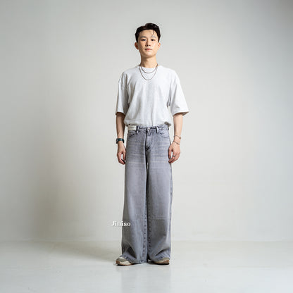JINISO Oversize Baggy Loose Jeans Pria 688