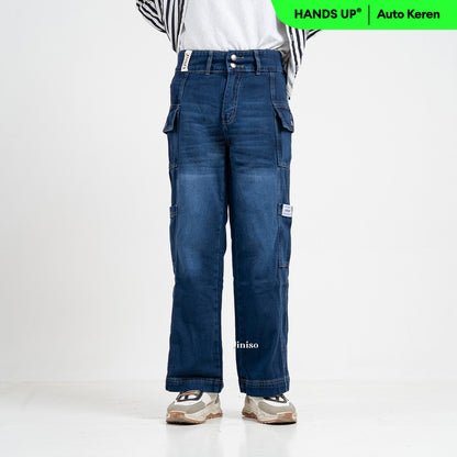 JINISO Cargo Baggy Denim Jeans Pria 416