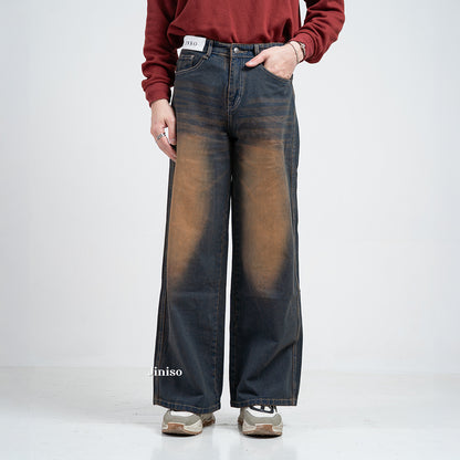 JINISO Oversize Baggy Loose Jeans Pria 776