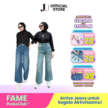 JINISO - Petite Highwaist Baggy Jeans 163 FAME