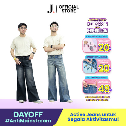 JINISO Bootcut Denim Jeans Pria 371