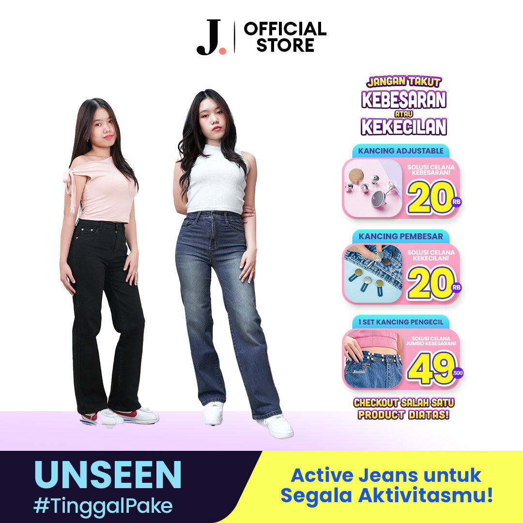 JINISO - Highwaist Straight Jeans Loose Stretch 834 UNSEEN