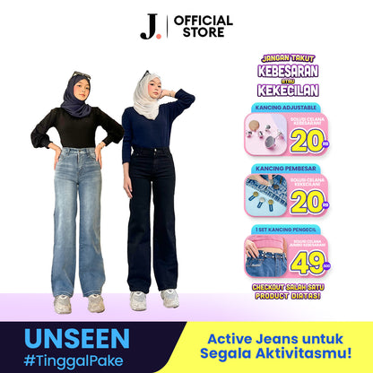 JINISO - Highwaist Straight Jeans Loose Stretch 835 UNSEEN