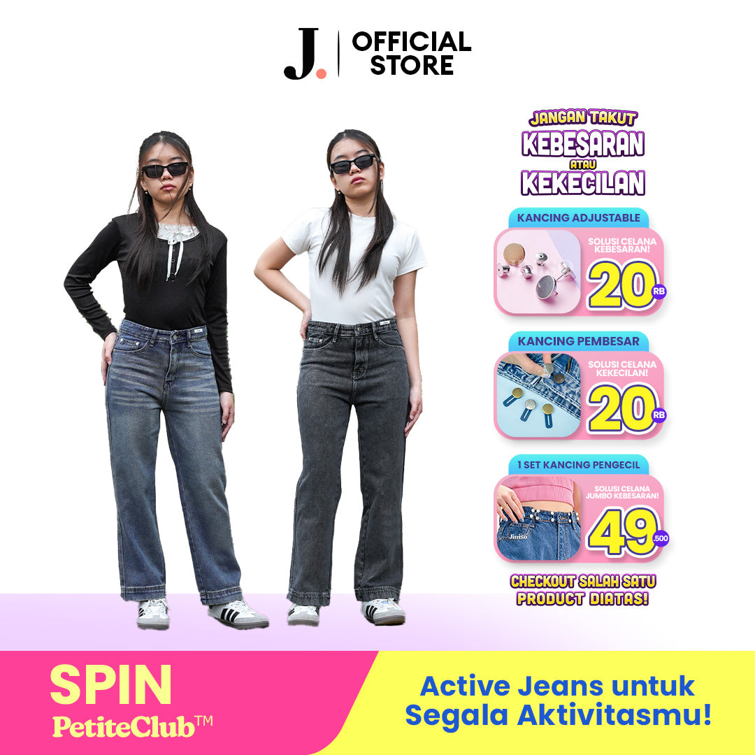 JINISO - Petite Straight Highwaist Jeans 102 SPIN