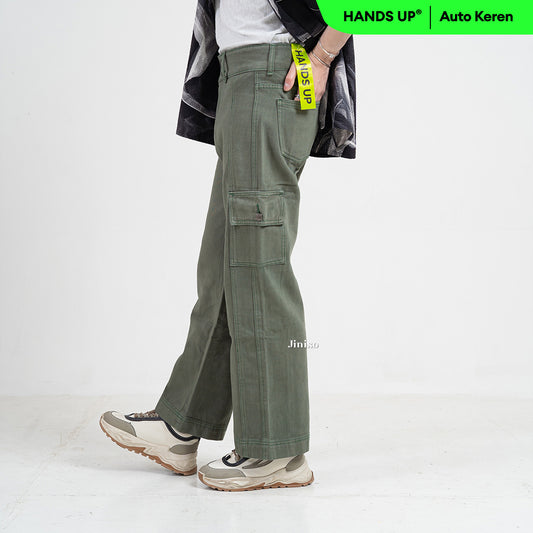 JINISO Loose Cargo Denim Jeans Pria 400