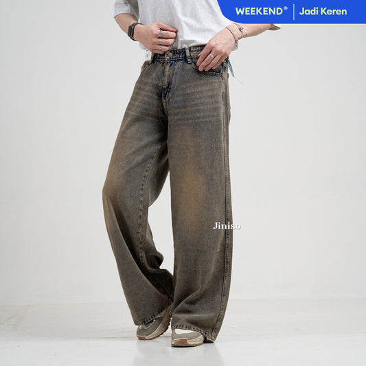 JINISO Oversize Baggy Loose Jeans Pria 770