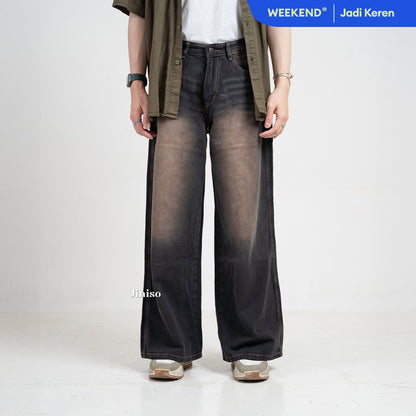 JINISO Oversize Baggy Loose Jeans Pria 753