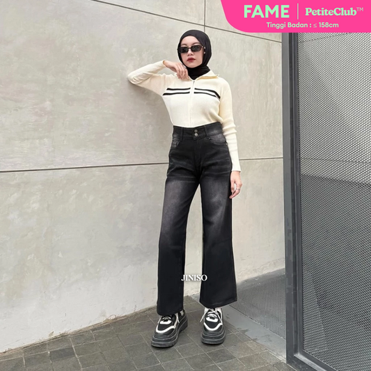 JINISO - Petite Highwaist Baggy Jeans 163 FAME