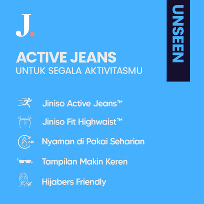 JINISO - Highwaist Straight Jeans Loose Stretch 834 UNSEEN