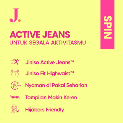 JINISO - Petite Straight Highwaist Jeans 102 SPIN