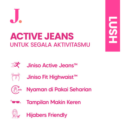 JINISO - Petite Straight Highwaist Jeans Stretch 142 LUSH