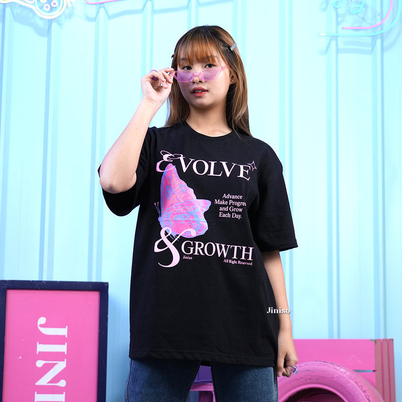JINISO Kaos Oversize T-Shirt Evolve