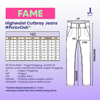 JINISO - Petite Highwaist Baggy Jeans 162 FAME