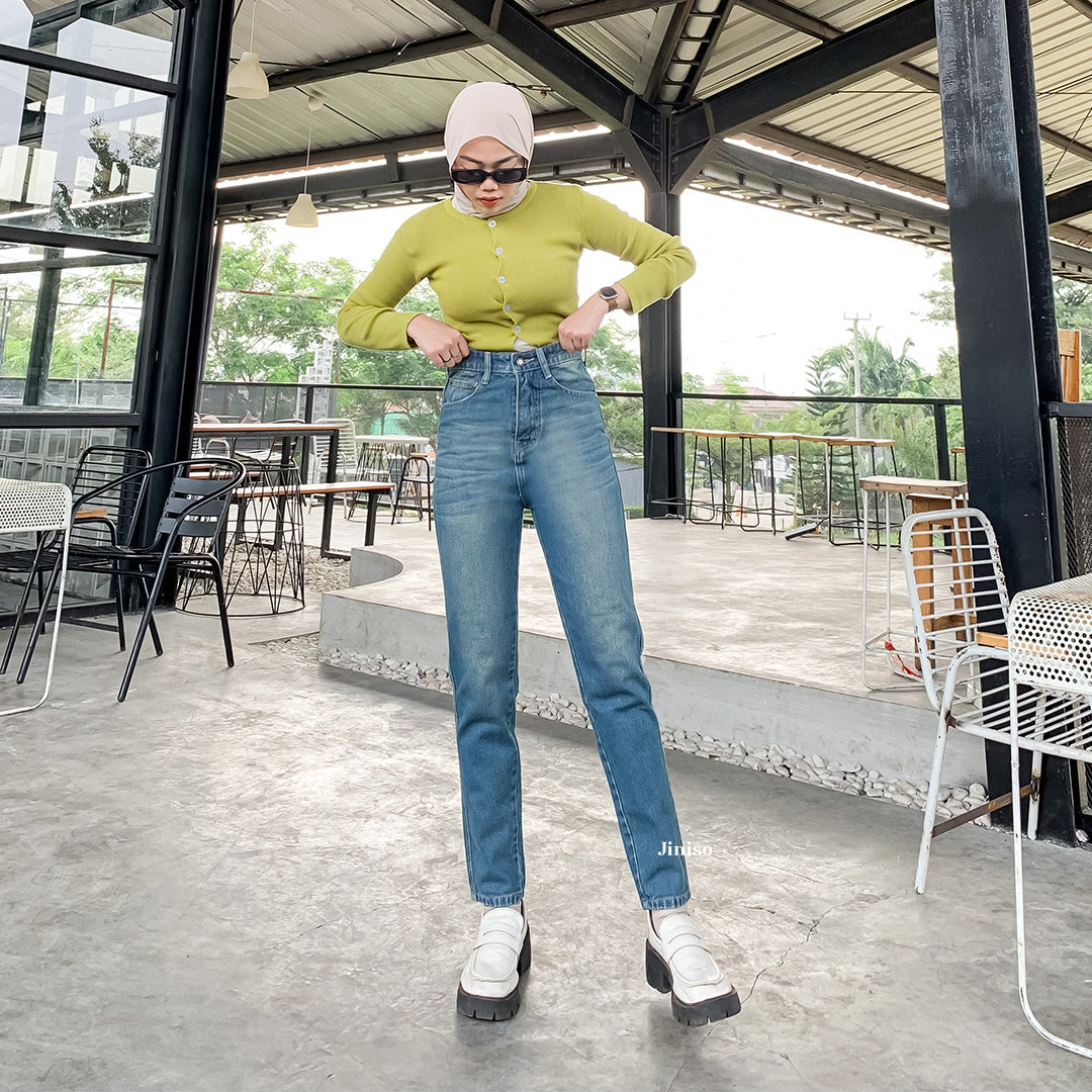 JINISO - Highwaist Boyfriend Jeans 028 FEEL GOOD