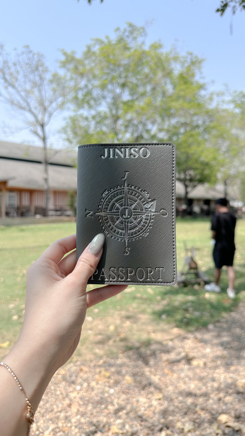 JINISO Passport Cover Y2K Chrome
