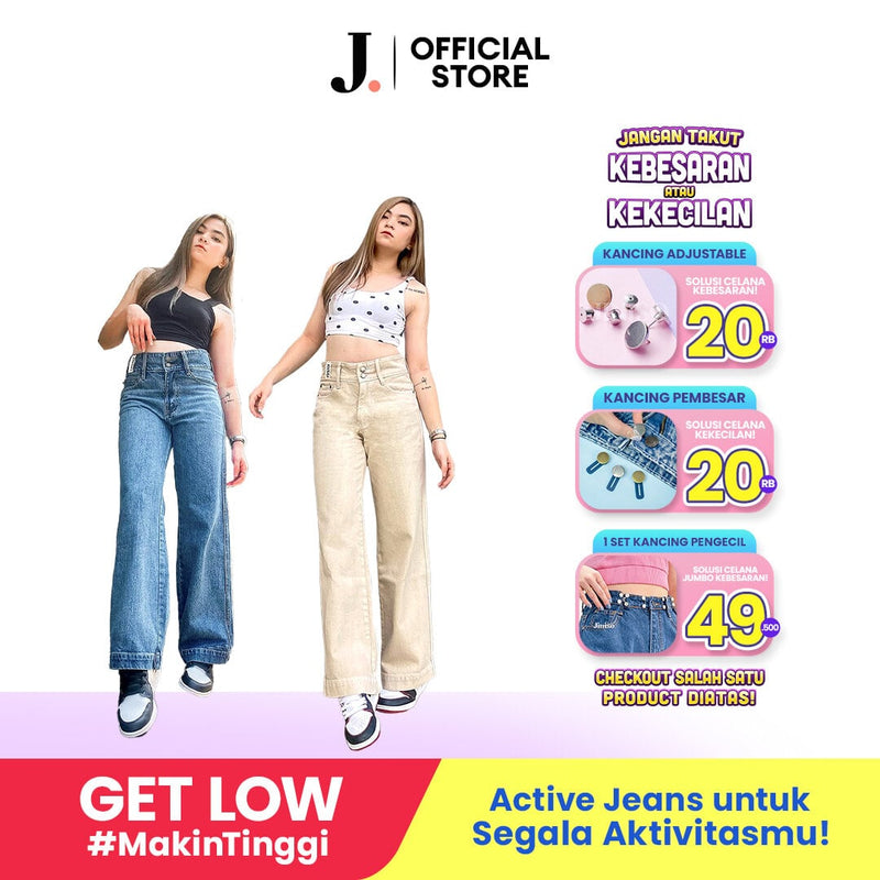 JINISO - Highwaist Baggy Jeans 580 - 590 GET LOW